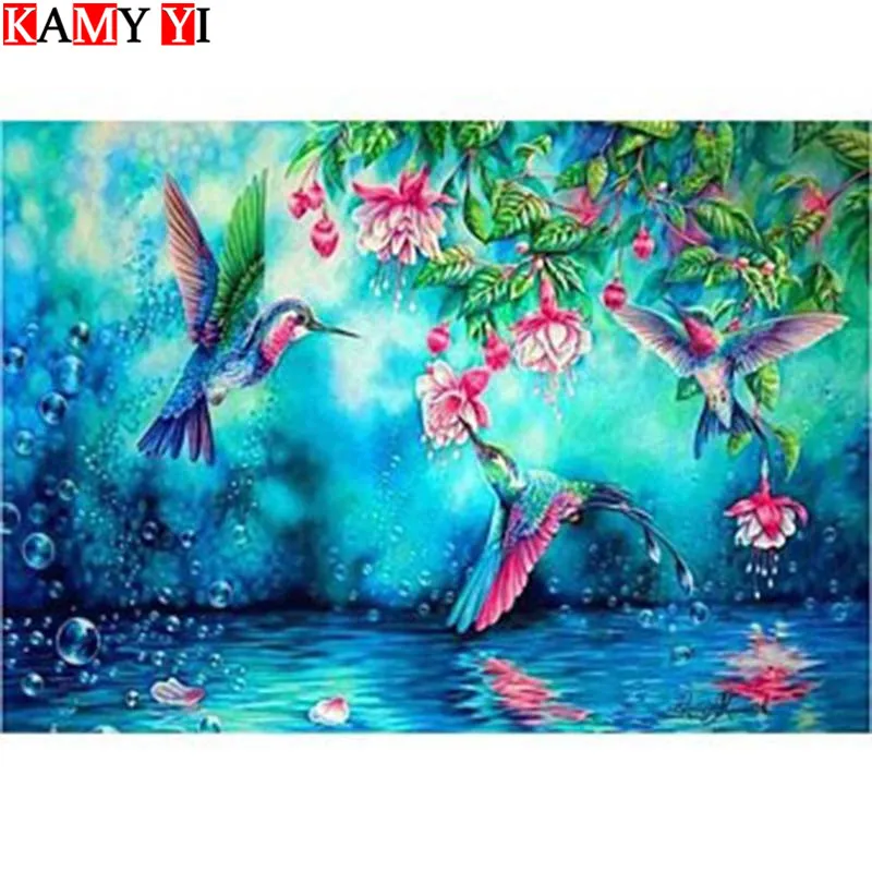 

KAMY YI Full Square/Round Drill 5D DIY Diamond Painting"Animal bird"Mosaic Stitch Diamond Embroidery Home Decor Gift HYY