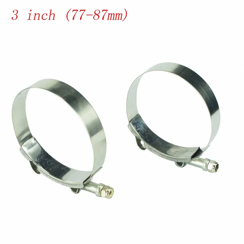 

Universal 3" Inch Silicone Turbo Hose Coupler T Bolt Super Clamp Kit / Exhaust pipes Turbo Downpipe Exhaust Clamp