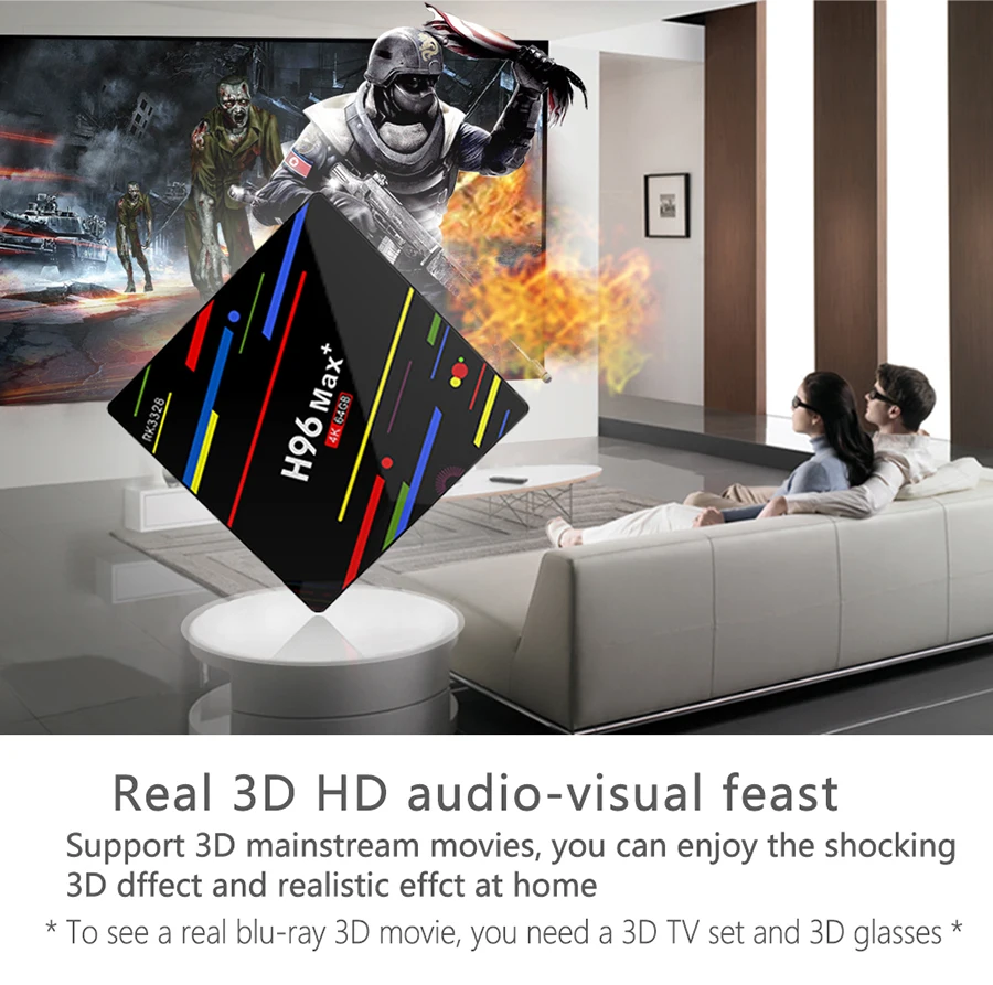 Глобальная Android Smart tv Box голосовой пульт дистанционного управления Google Assistant RK3328 4G 64G ТВ приемник 4K Wifi медиаплеер Play Store телеприставка