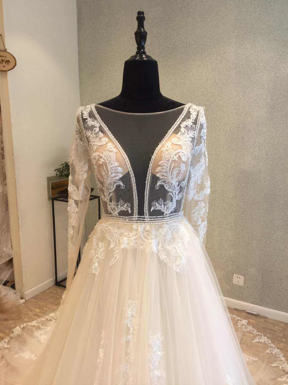 Vestido de noiva новое длинное свадебное платье 2018 с длинным рукавом шлейфом