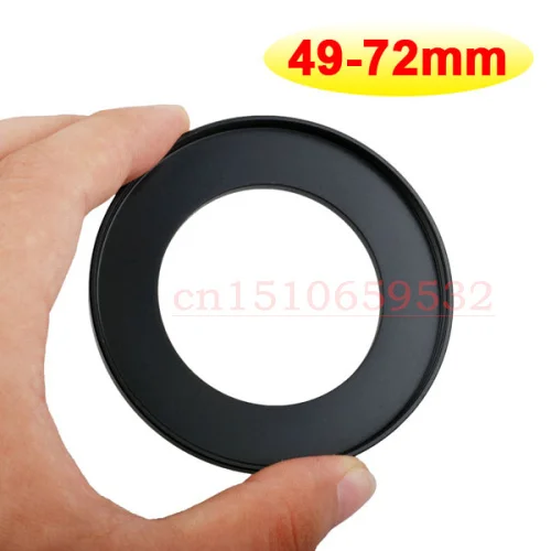 

10pcs 49mm-72mm 49-72 mm 49 to 72 Step Up Ring Lens Filter Adapter ring With Tracking number