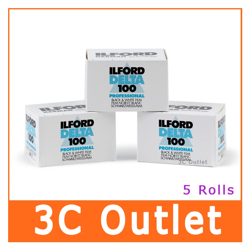 Ilford Delta 100 Пленка 135 мм черная и белая технология Harman|Фотоплёнка| |