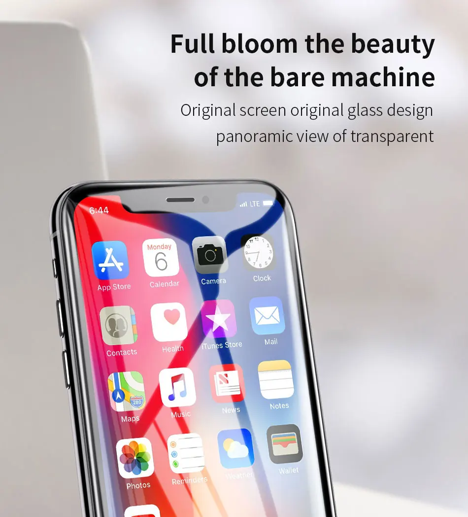 6D закаленное стекло на iPhone XS 11 Pro Max XR glass для iPhone 11X7 8 6 6s Plus Защитная пленка для экрана