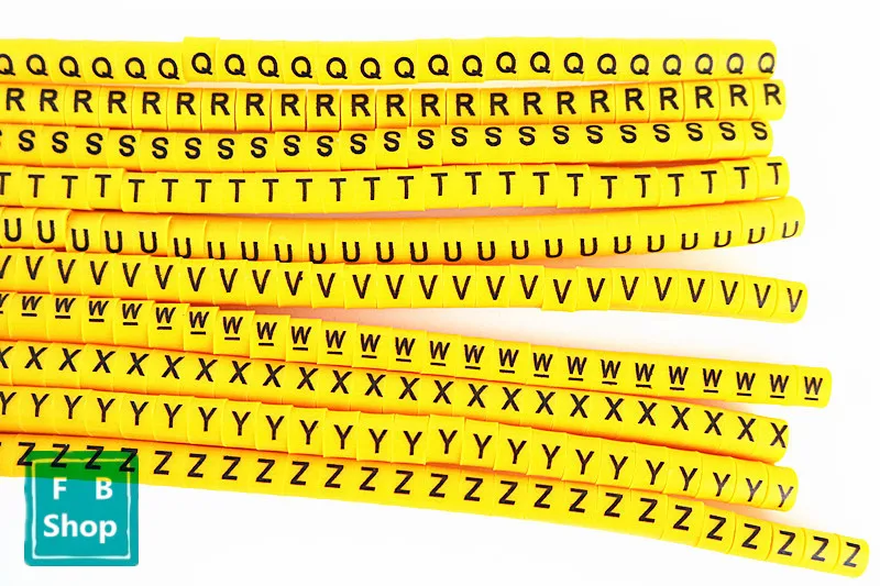 650 шт EC-0 1.5sq.mm A-Z ABCDEFGHIJKLMNOPQRSTUVWXYZ английские буквы гибкие печатные трубки этикетки Сетевой провод Кабель маркер