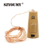 szyoumy led string light 1m 10led 2m 20led slive wire string light included batteries for wedding decoration christmas