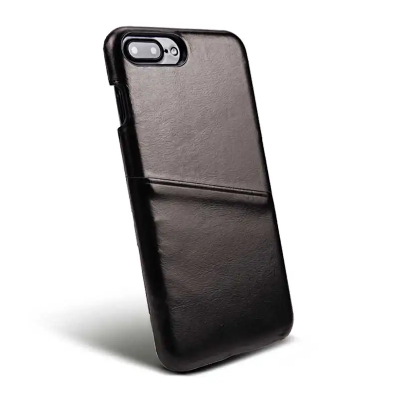 Бизнес Коровьей Натуральной Кожи Ретро Задняя Крышка для iPhone 7 Роскошь