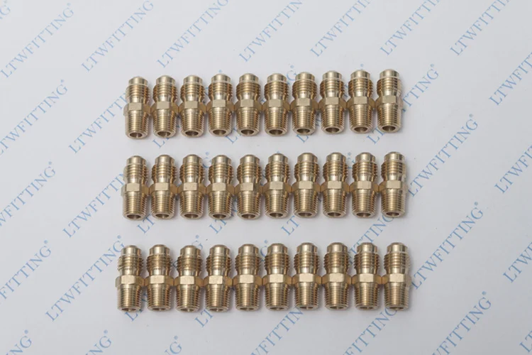 Латунный фитинг LTWFITTING 1/4 &quotOD x 1/8&quot штырьковый соединитель NPT трубный |