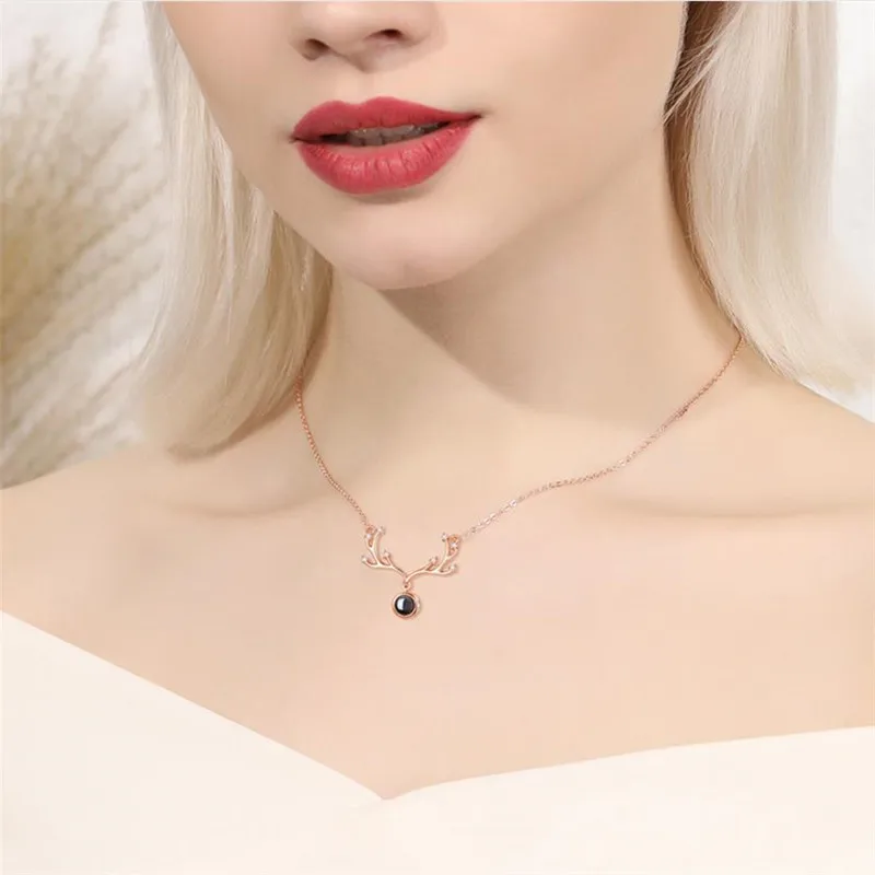 Мода 925 Серебряное ожерелье для девочек колье модные ювелирные изделия из