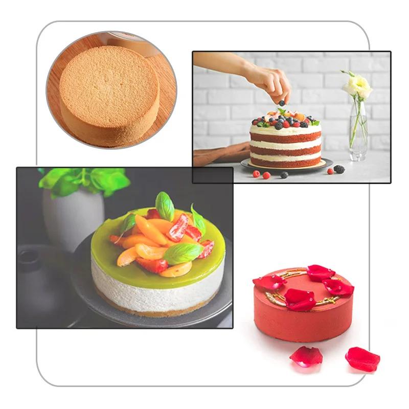 Круглая форма для муссового торта DIY формы помадки аксессуары кондитерских