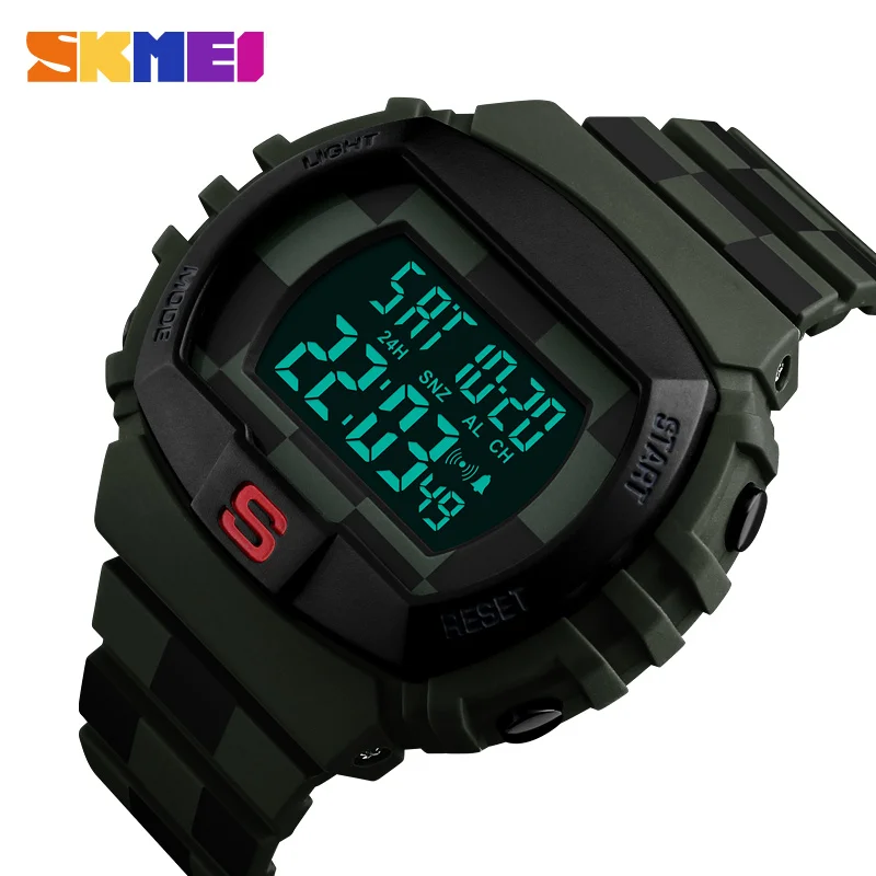 SKMEI мужские спортивные часы многофункциональные обратного отсчета Chrono модные