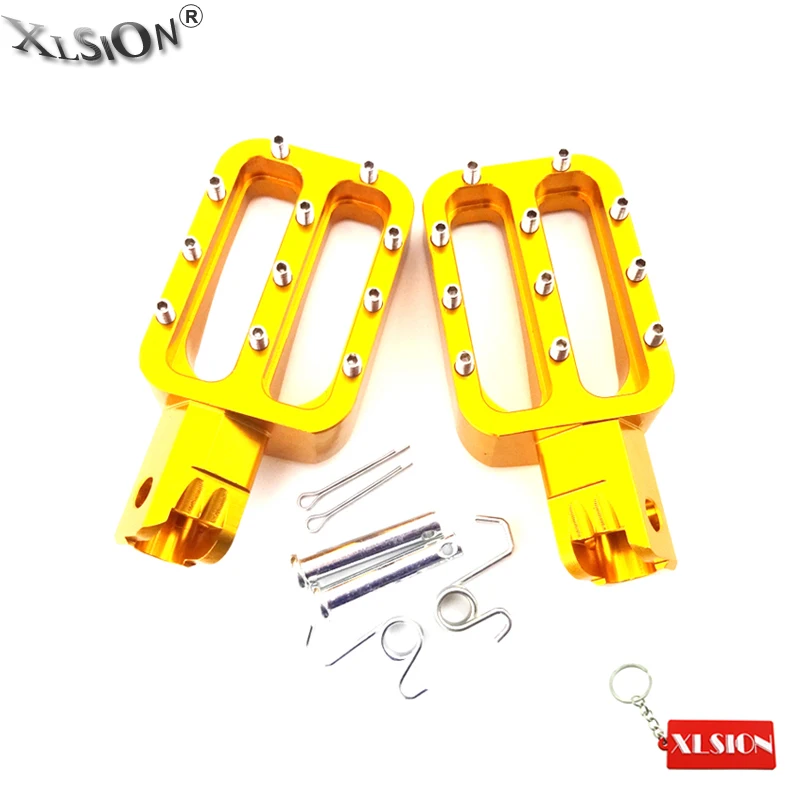 XLSION послепродажное ЧПУ золотые Подножки для китайских XR50 CRF70 KLX110 TTR Orion Pitsterpro