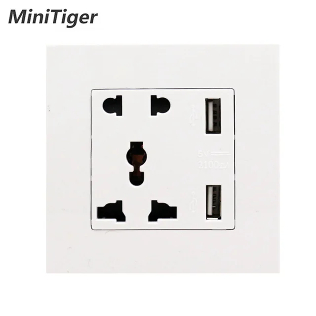 Minitiger умный дом пластиковая панель производитель настенная розетка USB