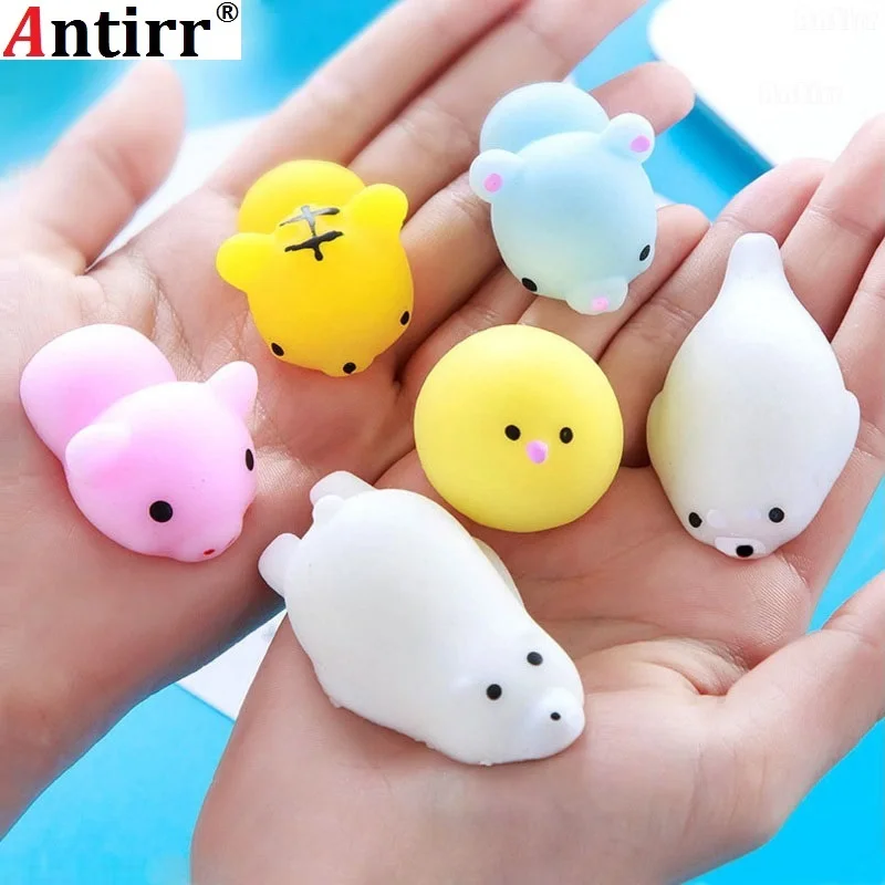 Мини каваи фиджет мягкое растягивающееся Мягкое Животное Pinch Fun медленно