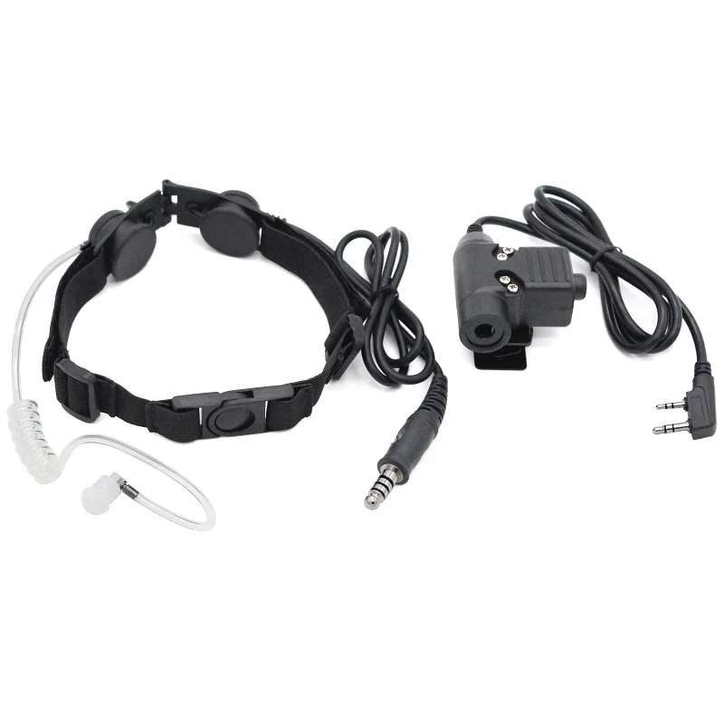 Z Тактический горло Mic Z003 Air Tube гарнитура с U94 PTT для двухстороннего радио BaoFeng UV-5R