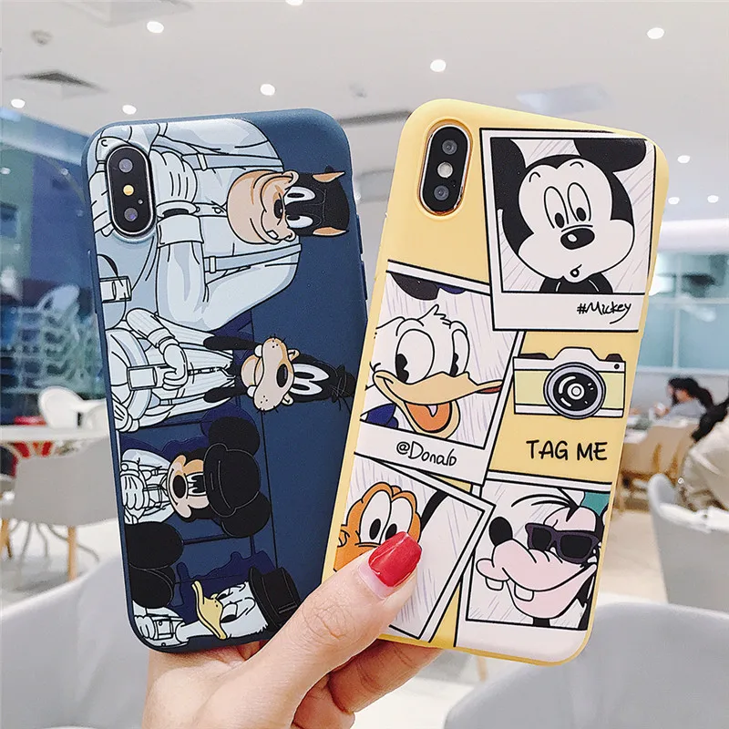Mouplayca для iphone 6 6s 7 8 plus X Xs Max XR чехлы телефонов милый мультяшный Гуфи собака рельеф