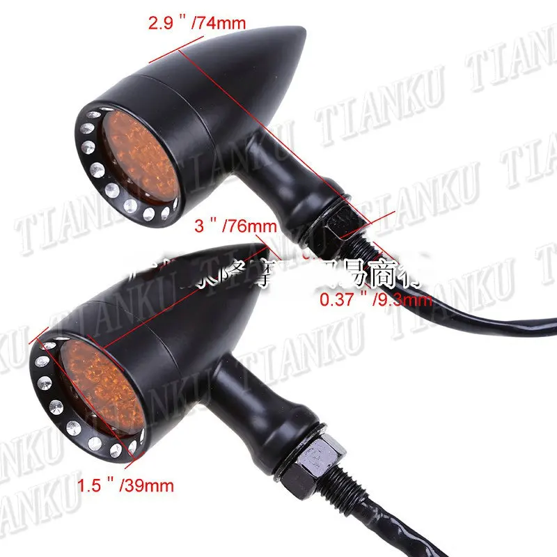 Motorcycle LED Turn Signal Light For Suzuki Boulevard C50 Volusia 800 C90 M109R C109 Marauder M50 Intruder LC1500 Cruisers |
