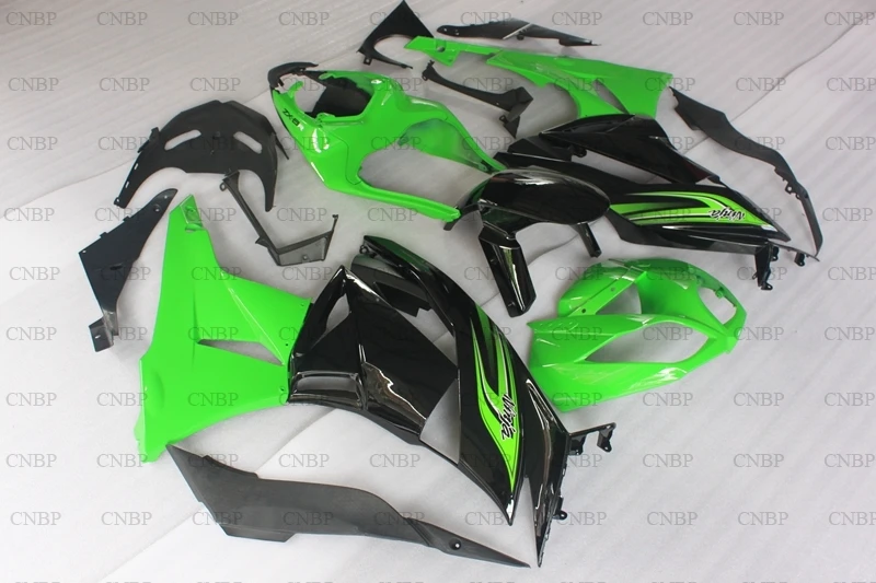 636 Zx-6r 2009 - 2012 Обтекатели 09 10 обтекатель Наборы Zx6r зелено-черный кузов | Дом и сад