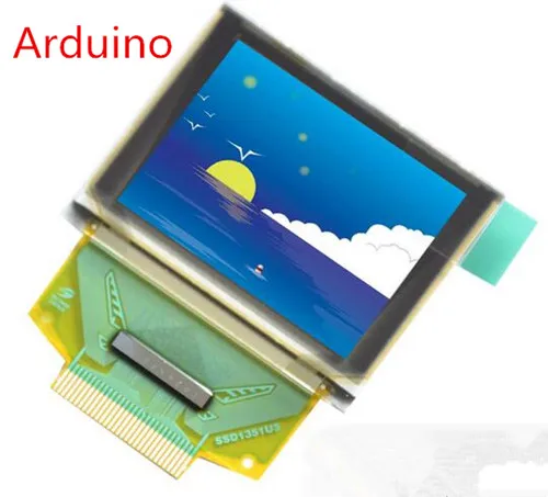 Полноцветный OLED экран 1 27 дюйма 30P SPI SSD1351 IC 128*96 8 битный параллельный/I2C