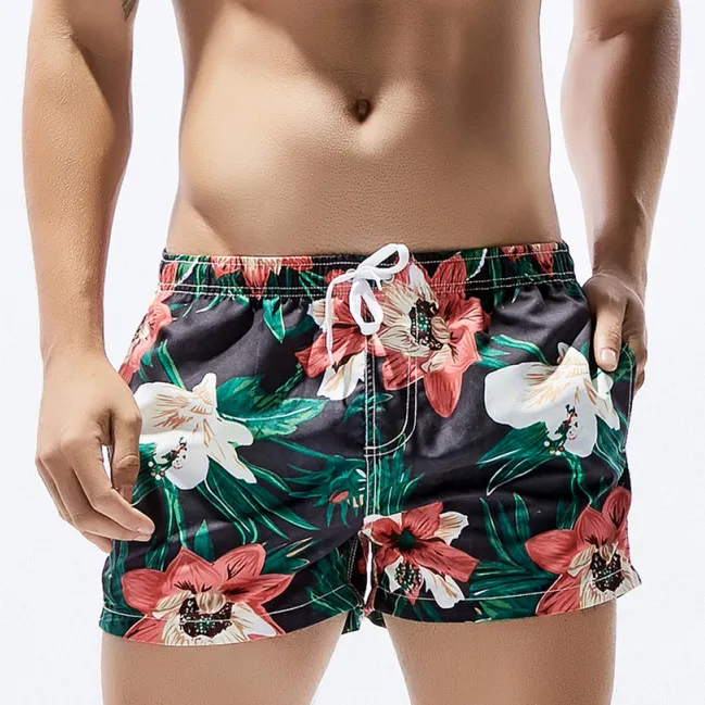 Fashion Floral Board Shorts Men Summer Bermudas Beach Swimwear Bath Short Beachwear Seashore Pool Man Holiday Casual Clothing|floral board