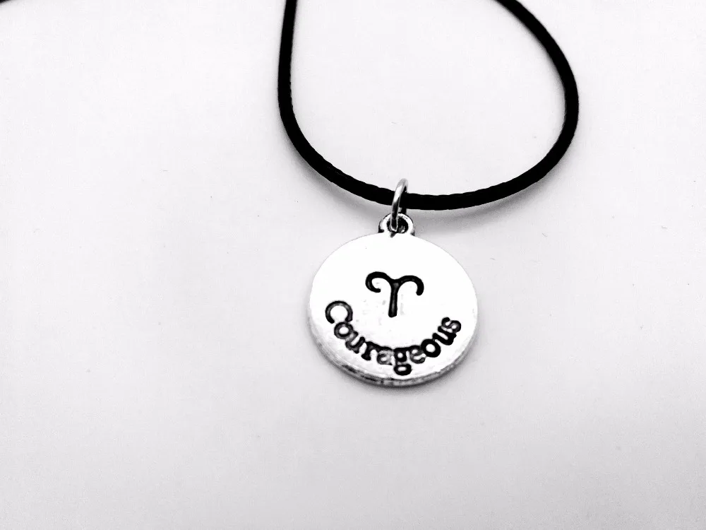 Зодиак Овен ожерелье знаки 12 Созвездие веревочное по гороскопу диск козла смелые