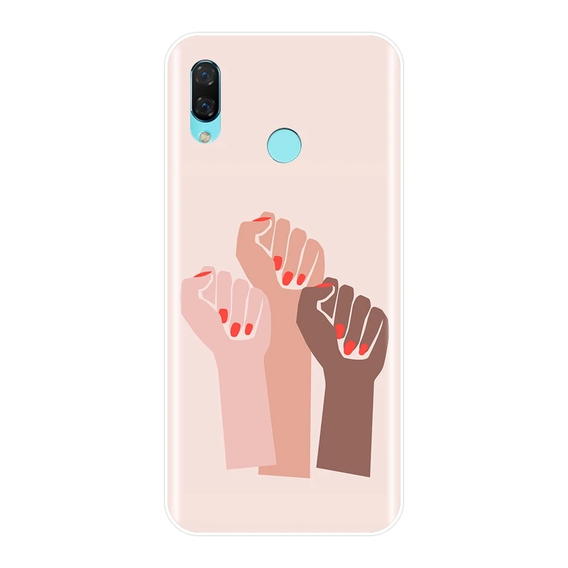 Feminist Girl Power задняя крышка для Huawei Nova 2i 3 3I 3E 2 Lite Plus Мягкий силиконовый чехол
