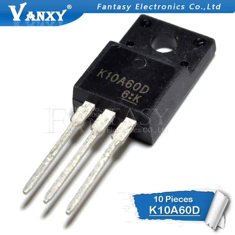 10 шт. K10A60D TO-220F TK10A60D TO-220F 10A60 TO220