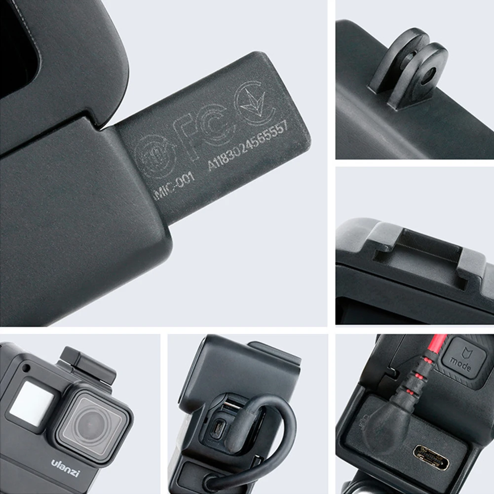 Accessories Protective Case Vlogging For Gopro Hero 7 6 5 Sports Camcorder Durable Cover Parts Extend Microphone Port Cold Shoe |