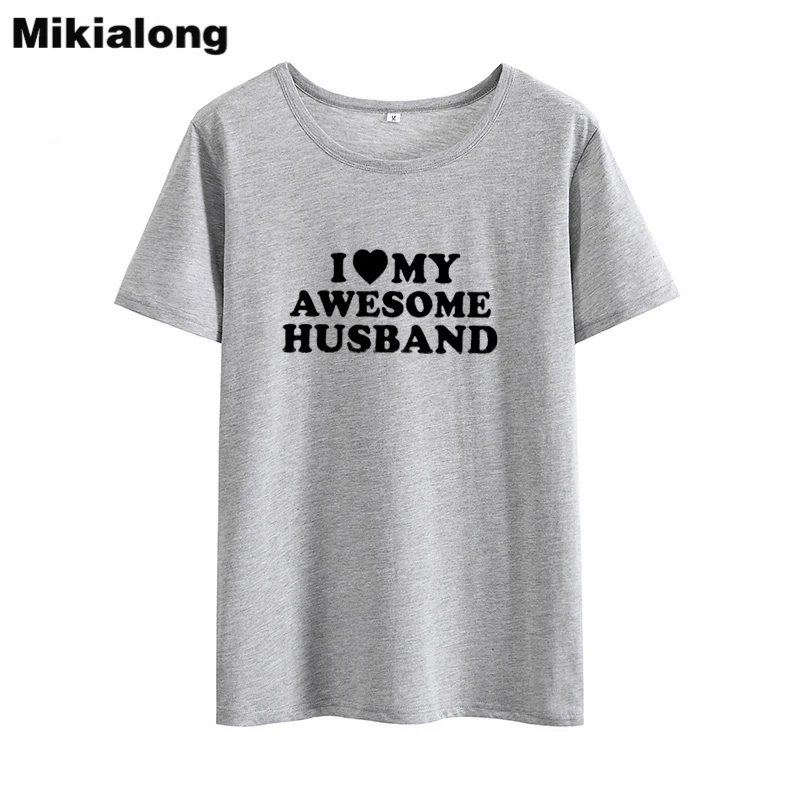 Фото Забавная женская футболка Mikialong с надписью I Love My Φ 2018 100% хлопок коротким рукавом Забавная женская футболка Mikialong с надписью I Love My Φ 2018 100% хлопок коротким рукавом