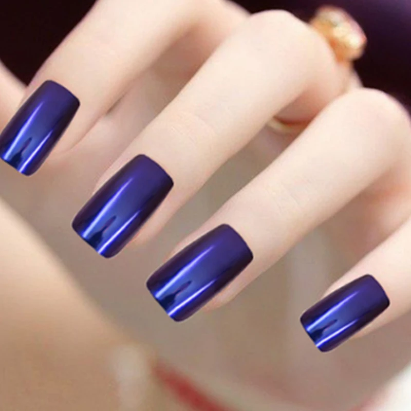 Yinikiz Purple Color Mirror Nail Glitter Powder Charming DIY Pigment Art Soak Off Manicure Dust for UV&ampLED Gel Polish | Красота и