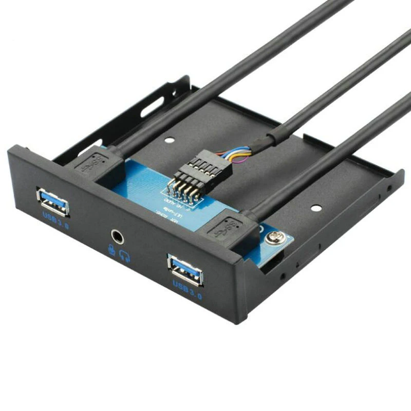 USB3.0 20Pin x 2 + аудио наушники интерфейс настольный компьютер дисковод панель |