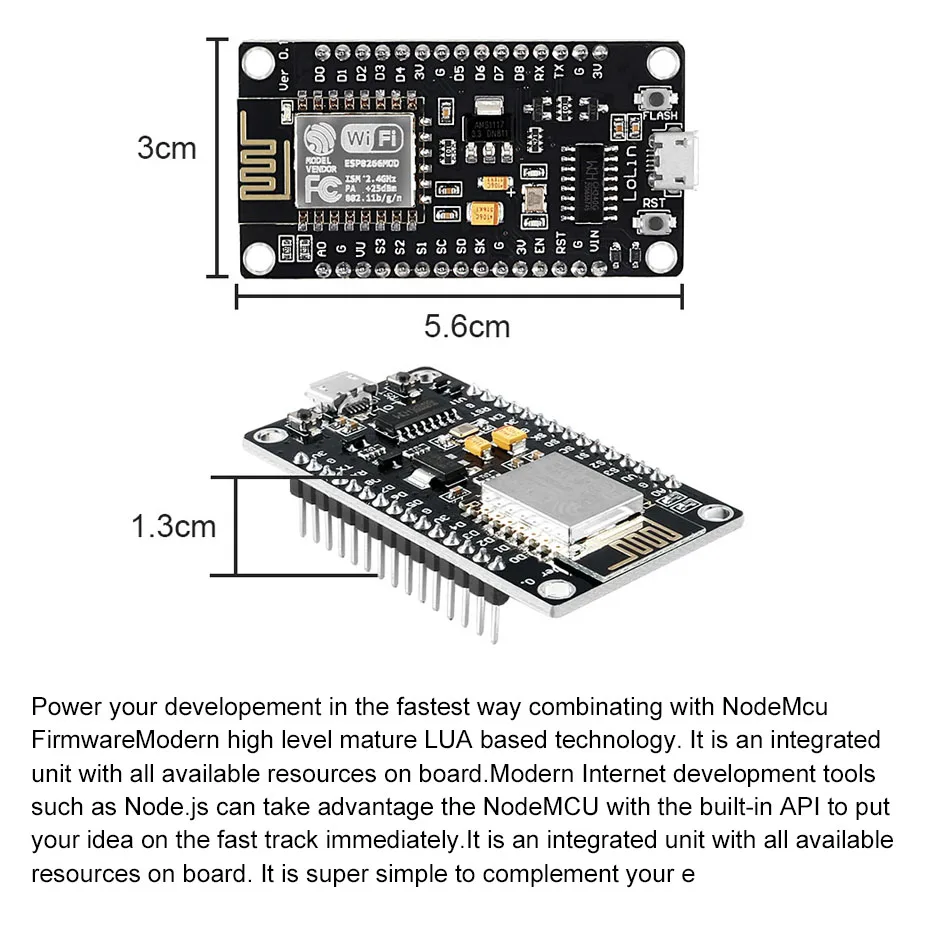 Беспроводной модуль Nodemcu V3 V2 Esp32 D1mini Lua Wifi макетная плата Esp8266 с антенной Pcb и Usb