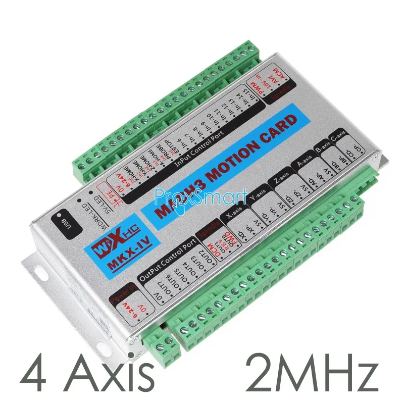 Обновление XHC MK4 чпу Mach3 USB 4 оси управления движением карты прорыв доска 2 мГц 2000