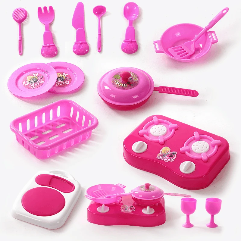Детский комплект для ролевых игр пластиковые миниатюрные кухонные