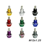 M12 * P1.25 мм Магнитная дренажная масляная пробкапробка для слива масляного поддона красный синий черный золотой фиолетовый серебристый зеленый серый