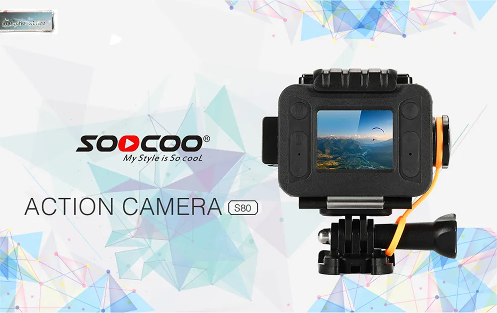 SOOCOO S80 экшн камера Водонепроницаемая мини видео встроенный wifi Спортивная DV Starlight