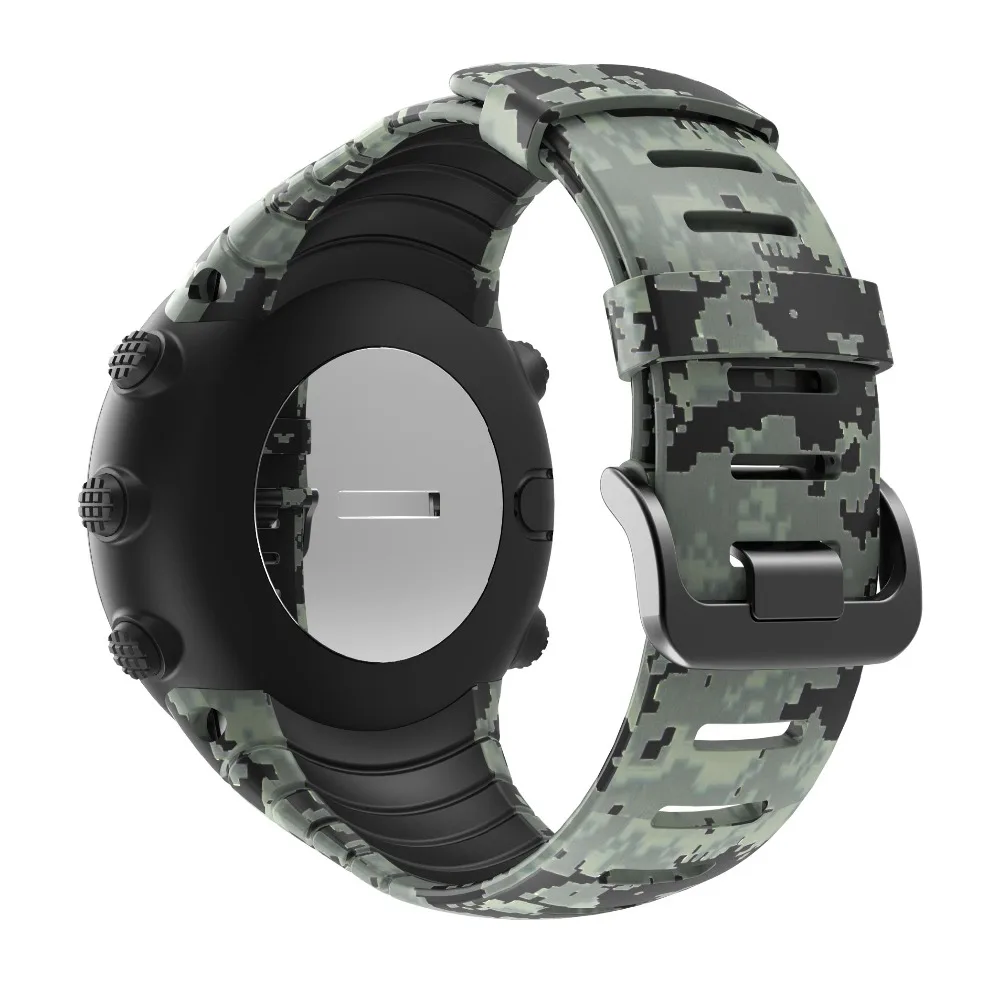 Силиконовый ремешок для наручных часов спортивный Suunto Core сменный брендовый