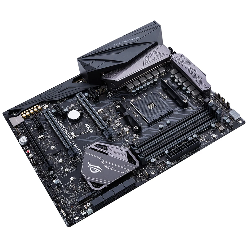 Материнская плата ASUS CROSSHAIR VI HERO C6H для настольных ПК материнская AM4 ROG б/у поддержка