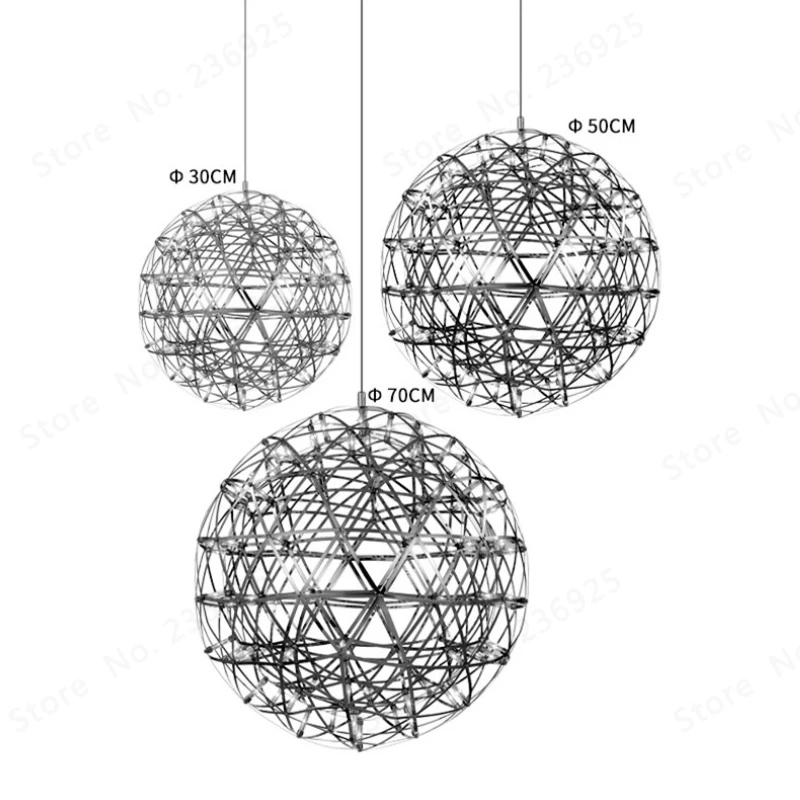 GZMJ Brief Spark Globe светодиодный подвесной светильник s Арт Деко фейерверк шар из нержавеющей стали подвесной светильник Лофт светильник для домашнего декора
