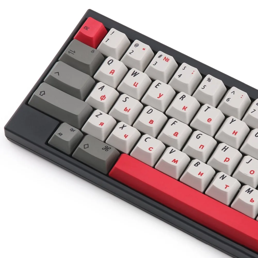 Электростатические емкостные EC русские брелки Dye-sub 60 клавиш совместимы с HHKB