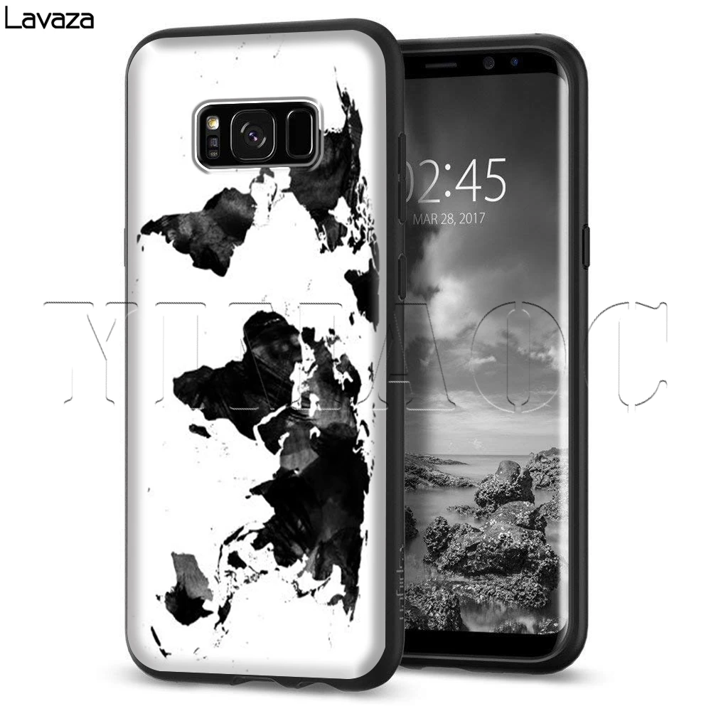 Lavaza мир Футляр для карт Samsung Galaxy S6 S7 край J6 S8 S9 S10 плюс A3 A5 A6 A7 A8 A9 Note 8 9 |