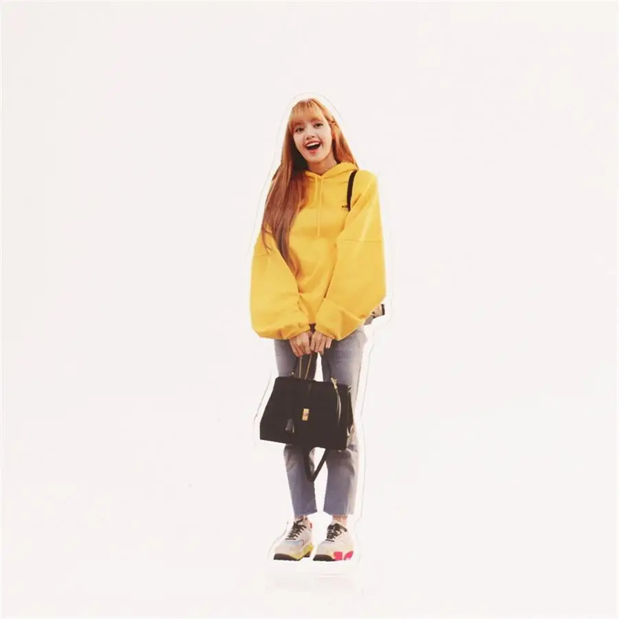 Kpop Blackpink, акриловая фигурка стэнди, кукла, Роза Лиза, 18 см, стоячий стол, Декор, Jisoo Jennie