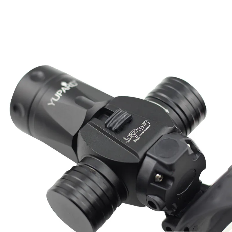 Фонарь T6 для дайвинга с аквалангом мощный водонепроницаемый налобный фонарь