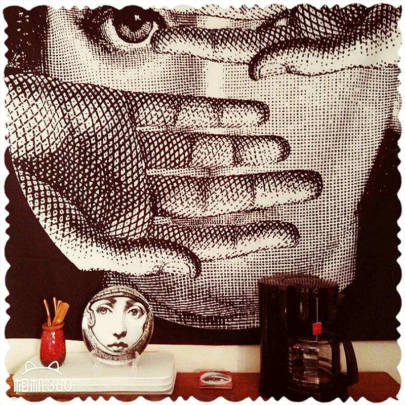 Fornasetti стиль гобелен Lina Cavalieri настенный тканевый бар Гостиная декоративная