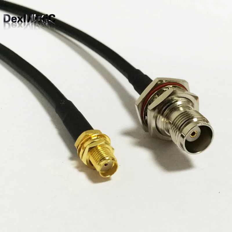 1 шт. новый кабель для модема wirelesss SMA гнездо Гайка к TNC женский переборка RG58