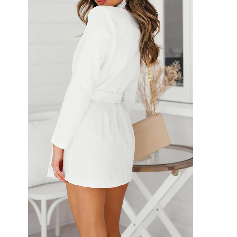 Женский Длинный блейзер Элегантный Приталенный Блейзер в офисном стиле d90513| |