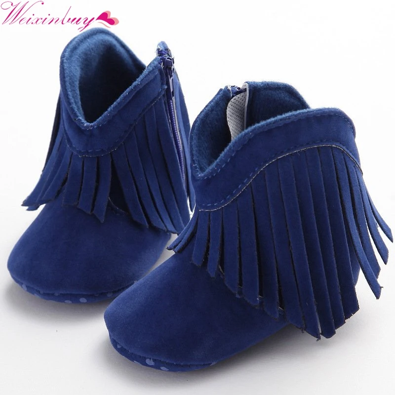 Bebe Moccs/мокасины для новорожденных девочек и мальчиков; однотонная обувь с бахромой; мягкая детская нескользящая обувь на нескользящей подошве; 0-18 месяцев