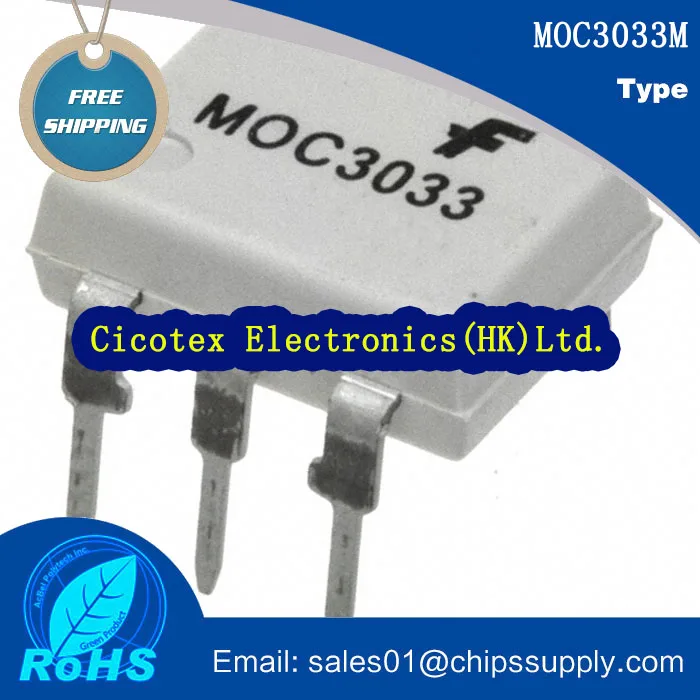 10 шт./лот MOC3033M 3033 DIP 6 оптоизолятор 4 17 кв TRIAC 6DIP|lot|3pcslot lot |