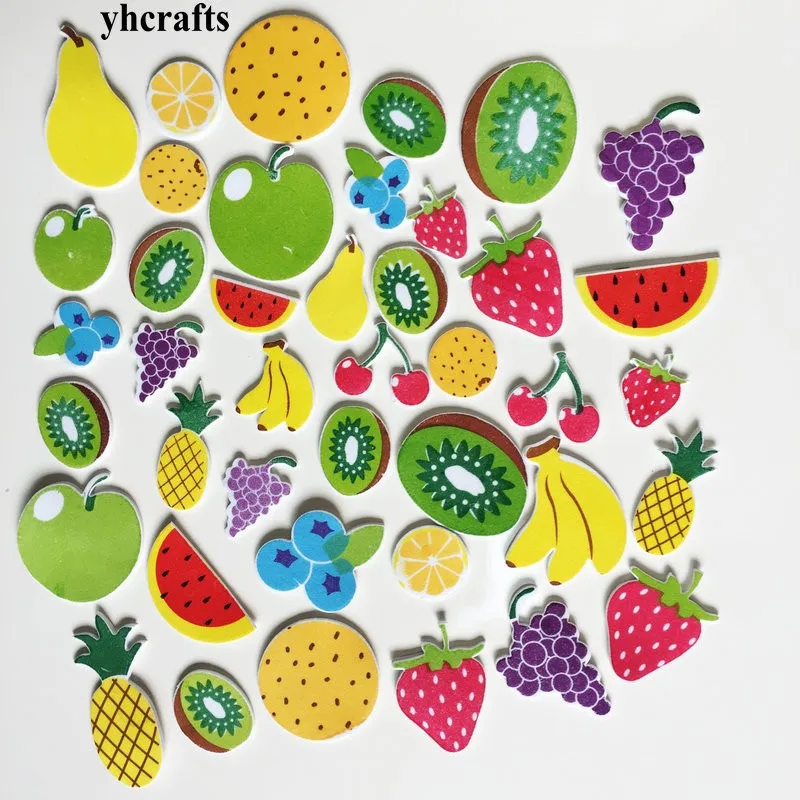 40PCS fruit 1 сумка/Лот. Животноводческая ферма пенные наклейки, набор для скрапбукинга. Игрушки для раннего развития детей детский сад искусство ремесла игрушки изготовленные вручную домашнюю работу OEM - Цвет: 40PCS fruit