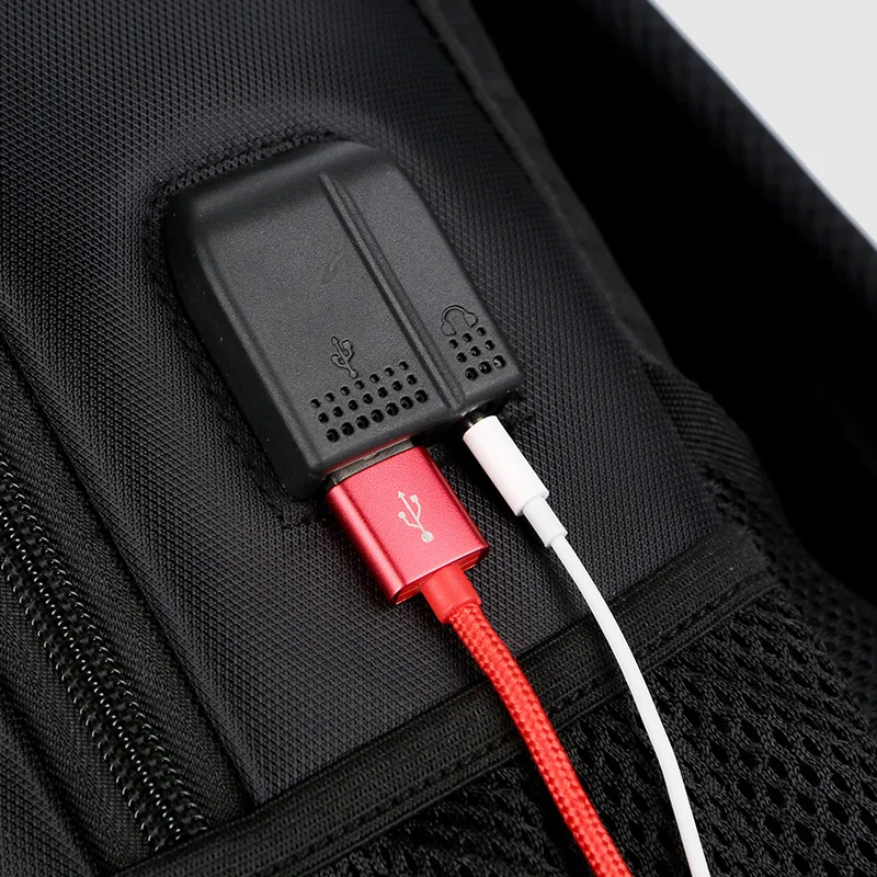 Мужские рюкзаки CARANFIER USB зарядное устройство для ноутбука школьные сумки мужские