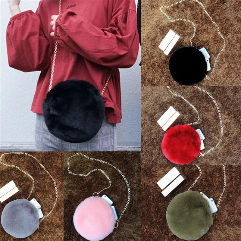 Женская модная однотонная повседневная сумка мессенджер через плечо с круглым